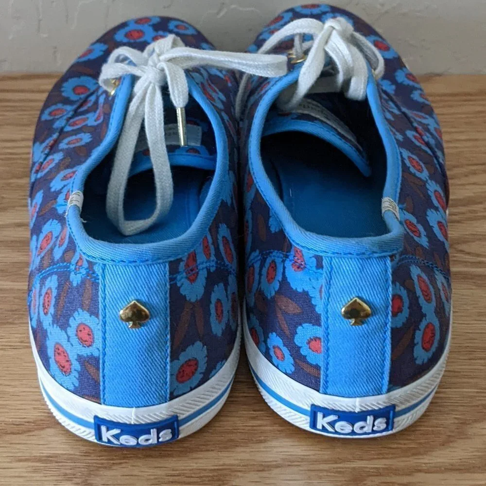 Keds x Kate Spade Blue Floral Sneakers